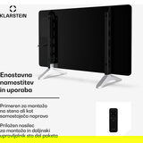 Klarstein Wonderglass infrardeča plošča | 480 W | 10 m² | Moderna steklena zasnova | 90 cm x 58 cm | Shoptok.si