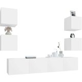  6-dijelni set TV ormarića bijeli od konstruiranog drva | shoptok.hr