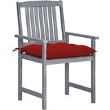 Maison Chic Vrtni stoli - Stol za vrt z blazinami 8 kosov trden akacijev les sivi JS2479, (21876265) | Shoptok.si