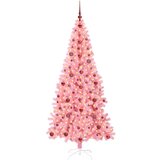 vidaXL Božićno drvce s 300 LED svjetlima Ružičasta 210 cm PVC | shoptok.hr