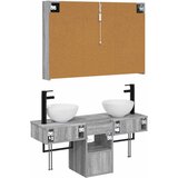  Set ormarića za kupaonicu 4 kom. Siva Sonoma Konstruirano drvo | shoptok.hr