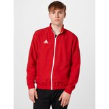 Adidas Sportska jakna 'Entrada 22' crvena / bijela | shoptok.hr