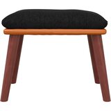 Tabure crni 45x29,5x35 cm od tkanine i umjetne kože | shoptok.hr