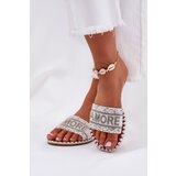 Boto Women Flat Sandals With Decoration White Dorfedi | shoptok.hr