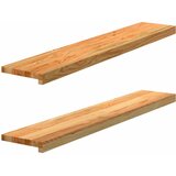  Prozorske klupice 2 kom svijetlosmeđe 110x20x2 cm masivne hrast | shoptok.hr