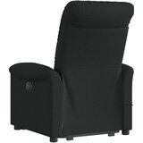  Masažni naslonjač na podizanje od tkanine crni | shoptok.hr