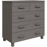  Komoda svjetlosiva 79 x 40 x 80 cm od masivne borovine | Eponuda.com