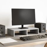 vidaXL Stojalo za monitor betonsko siva 50x27x10 cm inženirski les cene