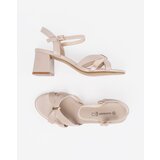GOODIN Heeled sandals beige | shoptok.hr