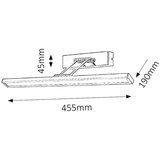  RASVJETA ZA SLIKE LED 190MM OD ZIDA PCTURE-SLIM RABALUX | shoptok.hr