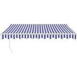  Automatska tenda na uvlačenje plavo-bijela 3 x 2,5 m | shoptok.hr