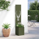 vidaXL Zaslon za zasebnost v vrtu Olivno zelena 32 x 140 cm | Shoptok.si