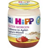 Hipp Bio otroška hrana v kozarcu za dobro jutro, jagode in jabolka z jogurtom in musliji
