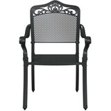  Vrtna stolica 2 pcs Crna 55 x 55 x 92,5cm Aluminij | shoptok.hr