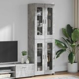  Highboard s policom FLORIN Betonski sivi 60 x 35 x 182 cm | shoptok.hr