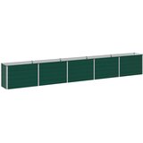  Povišeni vrtni krevet Zelena 400 x 40 x 55 cm Pocinčani čelik | shoptok.hr