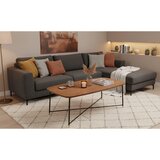 MID.YOU KLUBSKA MIZA, črna, barve hrasta, zlate barve | Shoptok.si