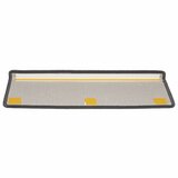  Prostirke za stepenice 15 kom 65x21x4 cm tamno sive pravokutne rubove | Shoptok.si