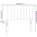  Posteljno vzglavje modro 80x5x78/88 cm blago, (20934016) | Shoptok.si
