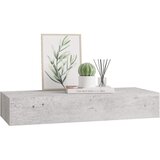  Zidna polica s ladicom siva boja betona 60 x 23,5 x 10 cm MDF | shoptok.hr