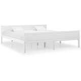 Maison Chic Posteljni okvir - Dvoposteljna postelja - Zakonska postelja trdna borovina bel 180x200 cm-J5640, (21769713) | Shoptok.si