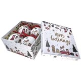  novogodišnje kugle 7.5cm u ukrasnoj kutiji set 4/1 | Eponuda.com