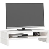  Stalak za monitor bijeli (52-101) x 22 x 14 cm masivna borovina | shoptok.hr