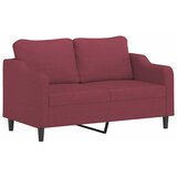  3-dijelni set sofa s jastucima crvena boja vina od tkanine | shoptok.hr