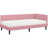  Kotni okvir postelje z matrico Drugo 2 pcs Siva Žamet, (5000123378) | Shoptok.si