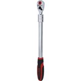 Ks Tools Teleskopska preklopna raglja 1/2'' MONSTER, 100 zob, rdeče/črne barve | Shoptok.si