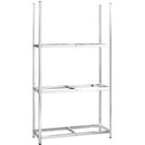 Stalci za gume s 3 razine 4 kom srebrni 110x40x200 cm čelični | shoptok.hr