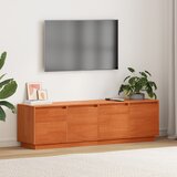 vidaXL TV omarica Rjava 156 x 37 x 45 cm Masivno borovo les Cene