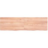 Stolna Mizna plošča svetlo rjava 140x40x6 cm obdelana trdna hrastovina, (20818486) | Shoptok.si