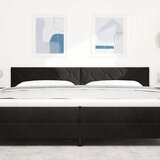 vidaXL Uzglavlje Dizajn Dijamantnih Kocaka Crno 200 cm Baršun | shoptok.hr