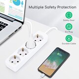 Aigostar Produžni kabl 4Z Tip F 1,5m bela SCHUKO | Eponuda.com