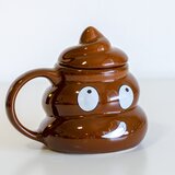  Šaljiva šolja sa poklopcem Poo, 400 ml | Eponuda.com