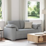 vidaXL dvosedežna sofa svetlo siva 120 cm tkanina Cene