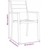  Vrtni set za objed 5 pcs Crna Čelik s prahom premazan | Eponuda.com