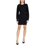 Vero_Moda VMHOLLYKARIS LS O-NECK DRESS GA BOO 10310651 Crna