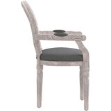  Blagovaonska stolica tamnosiva 54 x 56 x 96,5 cm od tkanine | Eponuda.ba