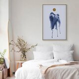  Slika - Forest in Watercolors (1-part) - Blue Hue Landscape Abstraction 60x90 | shoptok.hr
