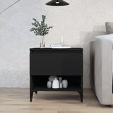 vidaXL Bočni stolić crni 50 x 46 x 50 cm od konstruiranog drva | shoptok.hr