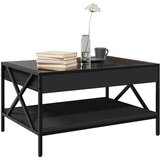  Stolić za kavu s beskonačnim LED svjetlima crni 70x50x38 cm | shoptok.hr