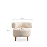 Atelier Del Sofa river round - white white wing chair | Eponuda.com