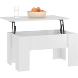  Stolić za kavu visoki sjaj bijeli 79x49x41 cm konstruirano drvo | shoptok.hr