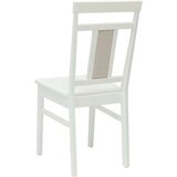  Stolac za blagovanje 2 pcs Bijelo Čvrsto drvo | shoptok.hr