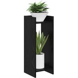  Stalak za biljke s policom 2 pcs Crni Hrast 30 x 30 x 80 cm | shoptok.hr