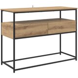  Konzolna stolica s ladicama Umjetnički hrast 100 x 40 x 75 cm | shoptok.hr