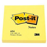3m Blok samolepilnih lističev 654-N, 76 x 76 mm, rumen Cene