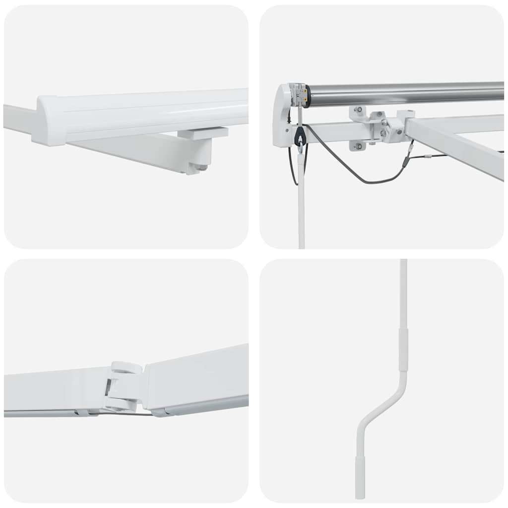  Okvir tende z LED lučmi Bela 350 x 250 cm Aluminij - - Bela - 22.82 - 350 x 250 cm - 2025- | Shoptok.si